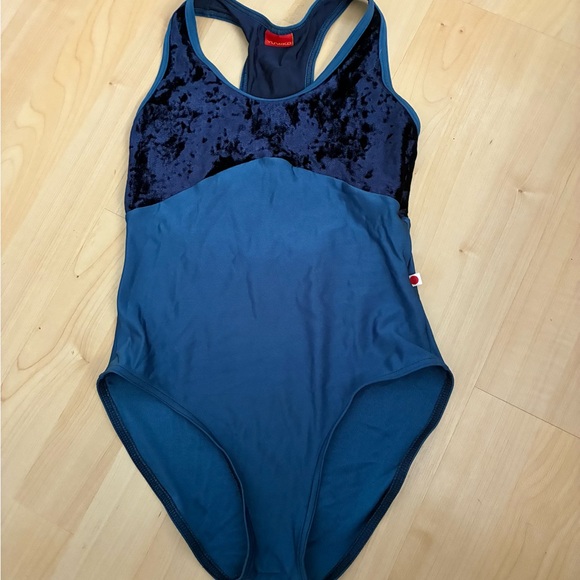 Yumiko Other - Blue Racerback Laura Yumiko Leotard M